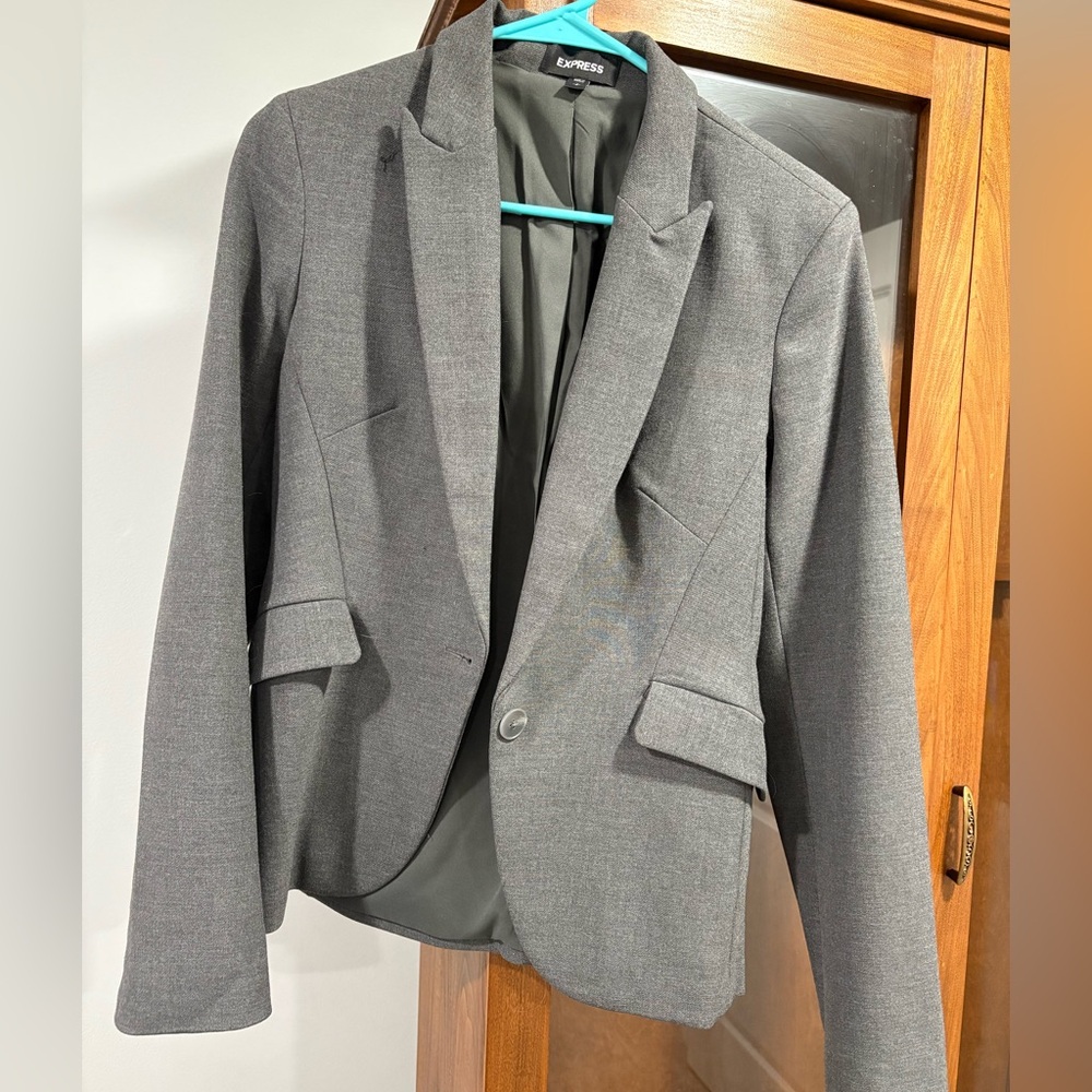 Express Charcoal Blazer